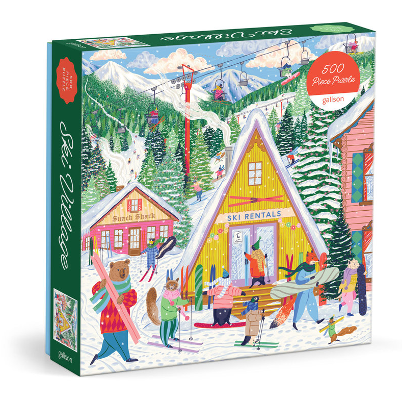 Mudpuppy x Galison – Ski Village 500-Piece Puzzle