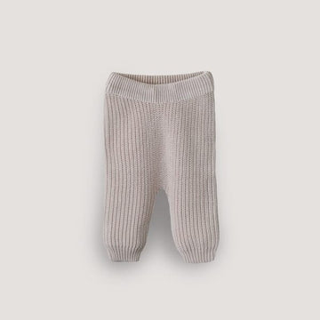 Mushie - Chunky Knit Pants Beige / 0-3m Baby & Toddler Clothing