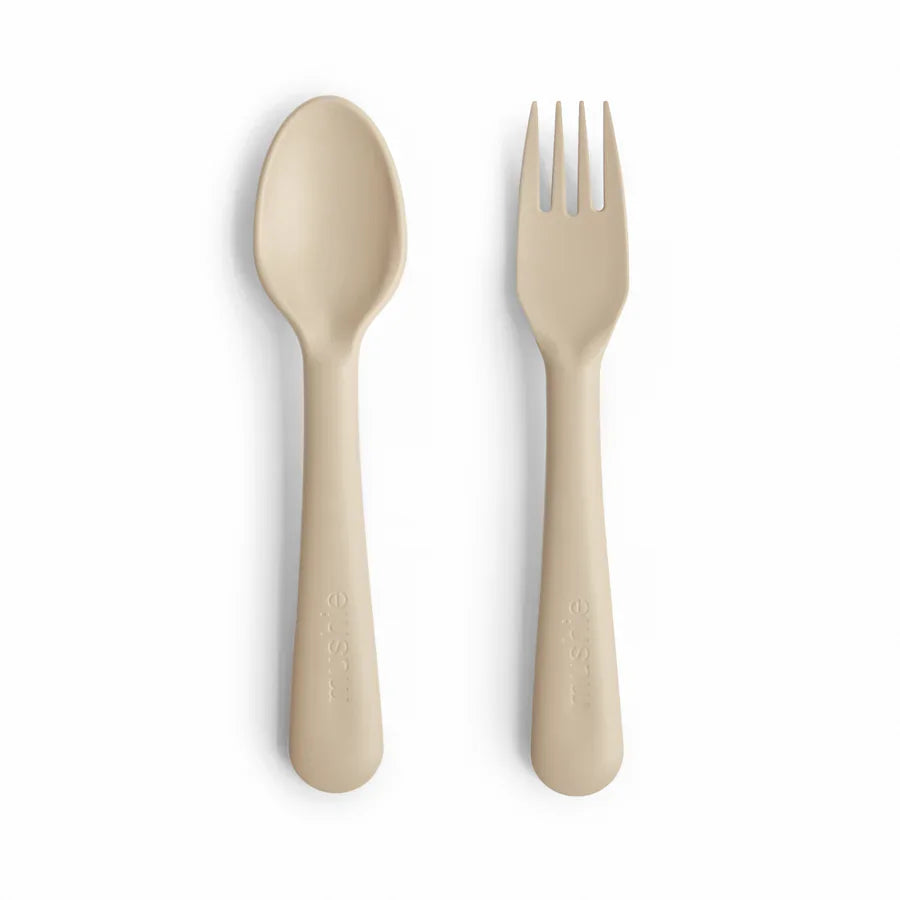 Mushie - Fork & Spoon Set