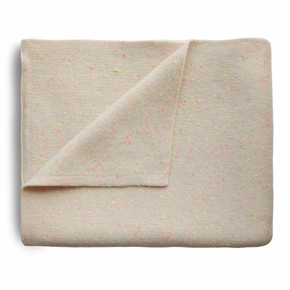 Mushie - Knitted Confetti Baby Blanket