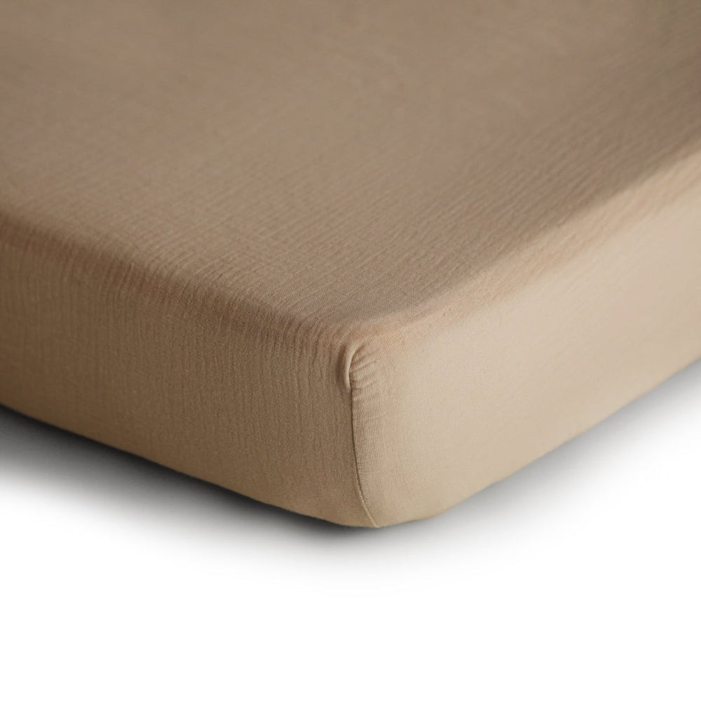 Mushie - Muslin Mini Crib Sheet