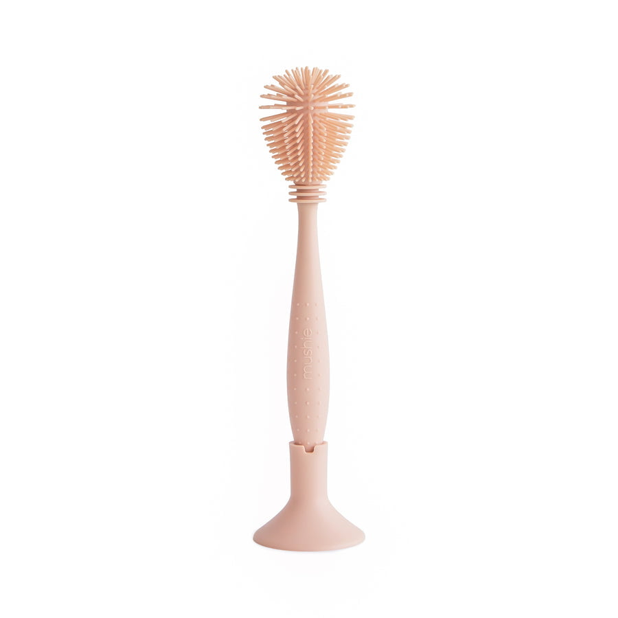 Mushie - Silicone Baby Bottle Brush & Nipple Cleaner