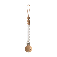 Mushie - Silicone Pacifier Clip | Eva