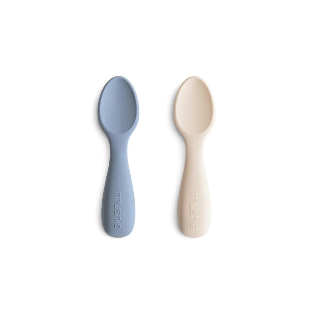 Mushie - Silicone Toddler Starter Spoons 2pck