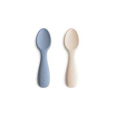 Mushie - Silicone Toddler Starter Spoons 2pck