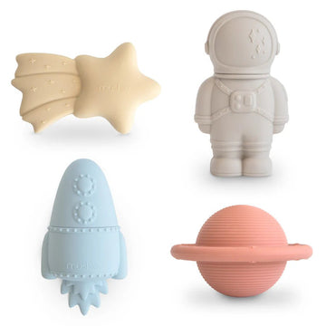 Mushie - Space Mold Free Bath Toy Set - 4 Pack Bath Toys