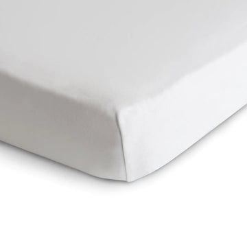 Mushie - Stretchy Crib Sheet White Bedding