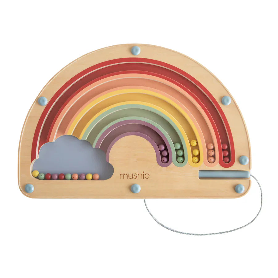 Mushie - Wooden Magnetic Rainbow Maze Toy