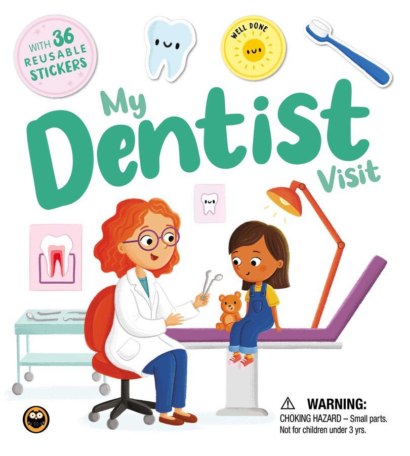 My Dentist Visit - Interactive Board Book with Reusable Stickers