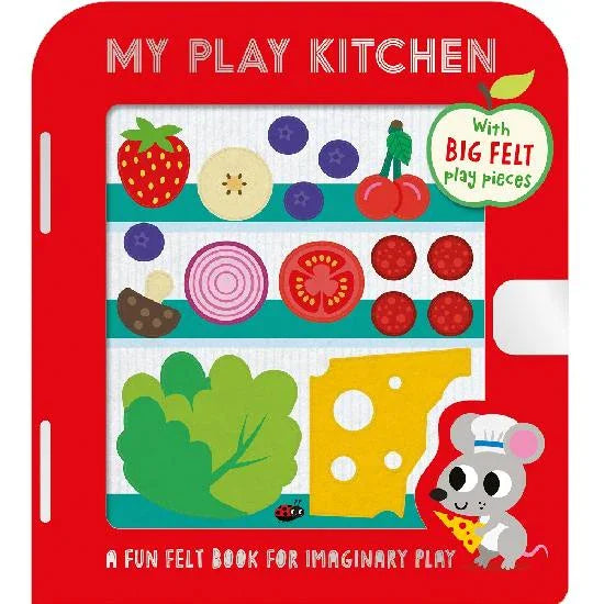 Make Believe Ideas - My Play Kitchen - Interactive Board Book with Felt Play Pieces