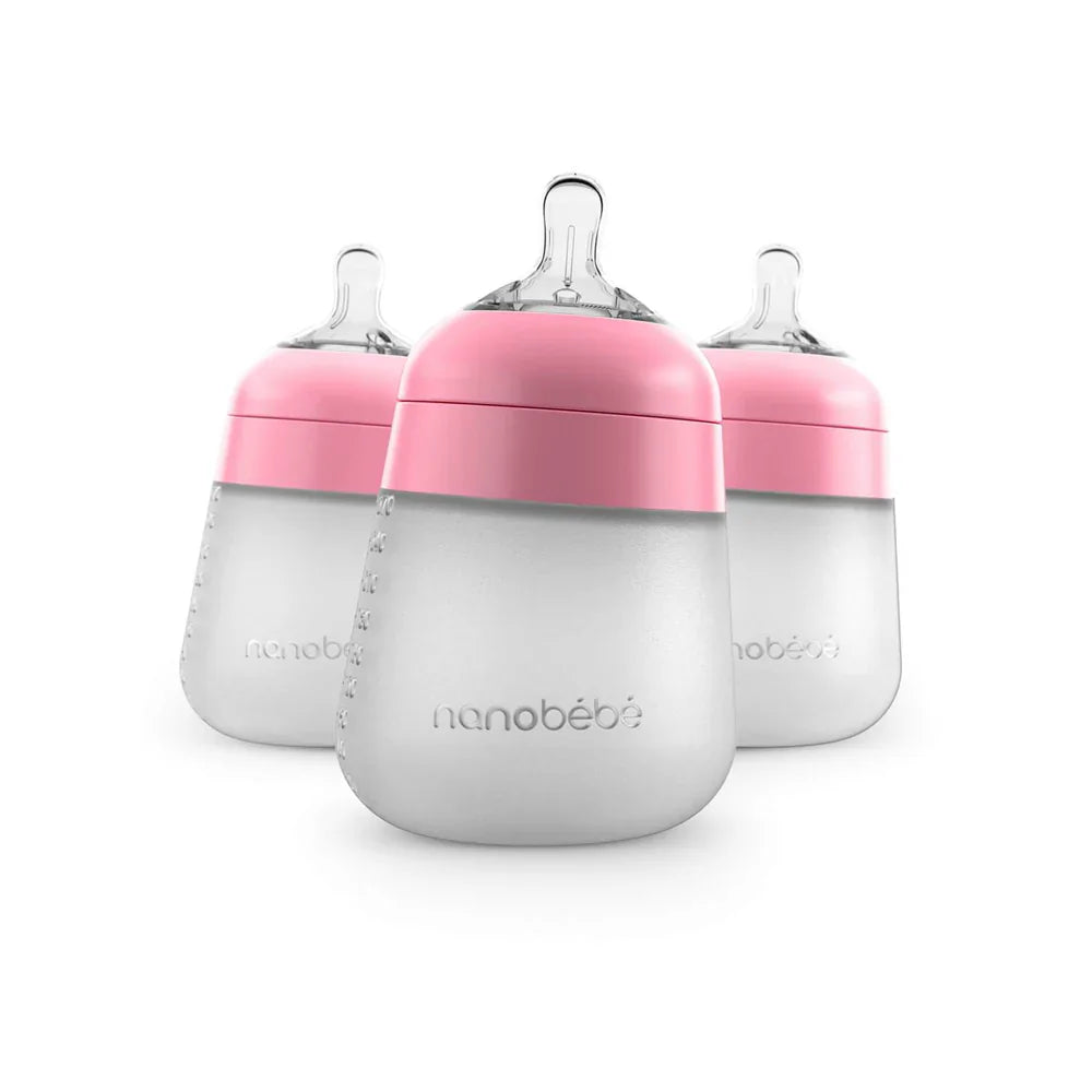 Nanobebe - Flexy Silicone Baby Bottle (3 pack)