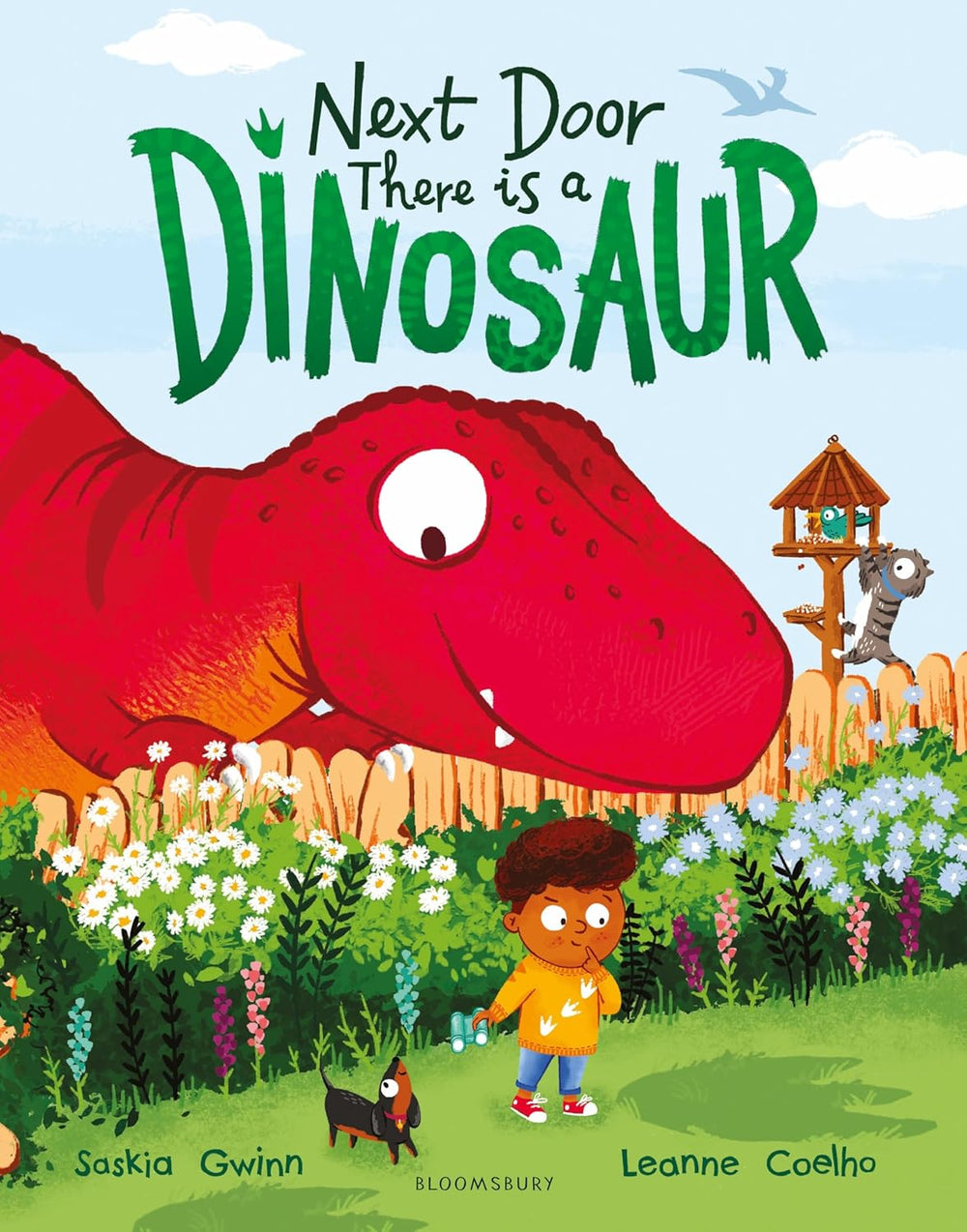 Next Door There is a Dinosaur - Hardcover Picture Book
