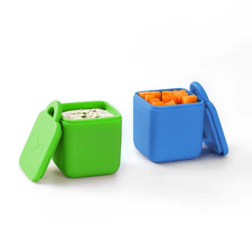 OmieLife - Omiedip - Snack & Dip Containers Sea Blue/Green Lunch Box