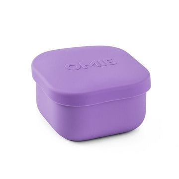OmieLife - OmieSnack - Silicone Snack Container Purple Lunch Box
