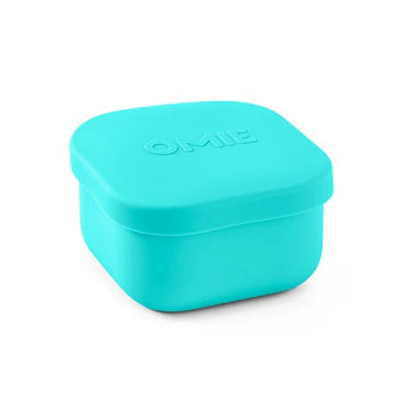 OmieLife - OmieSnack - Silicone Snack Container Teal Lunch Box