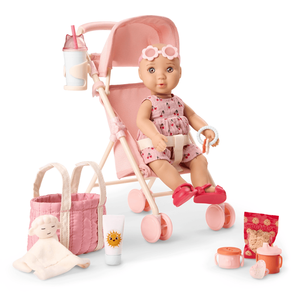 Our Generation - Baby Izzy & Stroller Set - 8-Inch Doll with Accessories