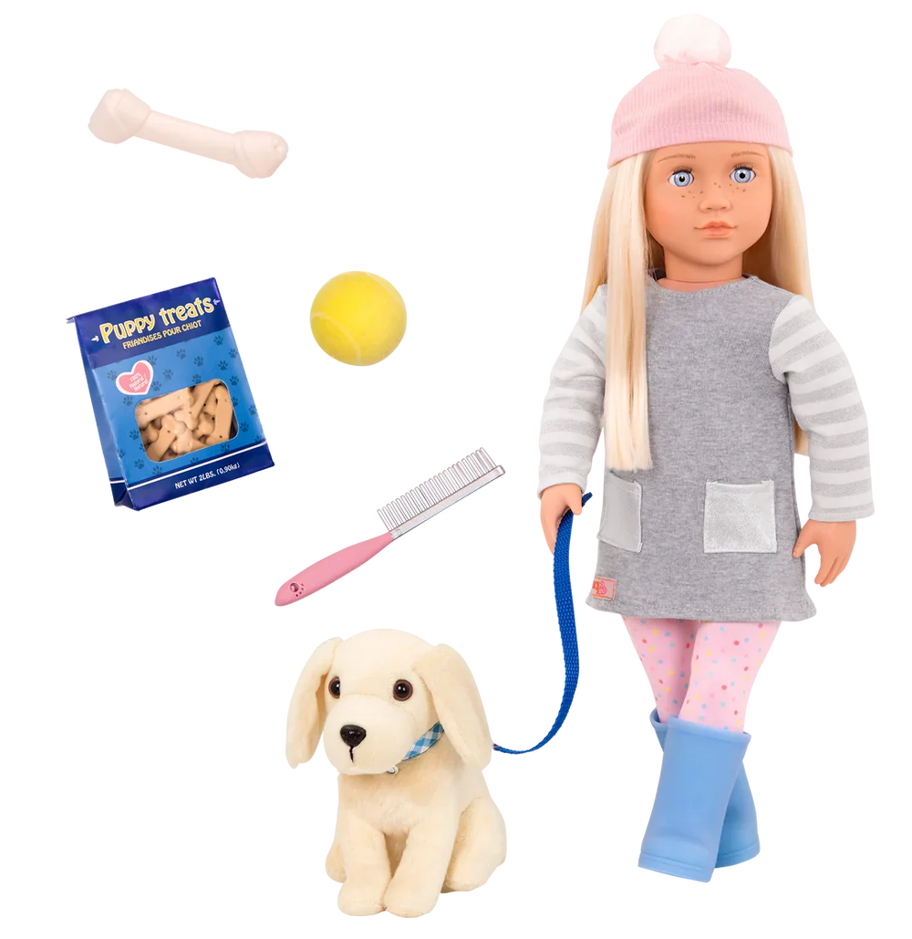 Our Generation - Meagan & Golden Retriever - 18-Inch Doll Set