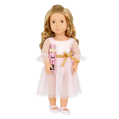 Our Generation - Natasha - Ballerina Doll & Pink Nutcracker Set - 18