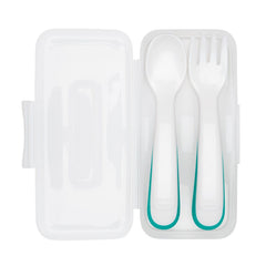 OXO Tot - On The Go Plastic Fork & Spoon Set
