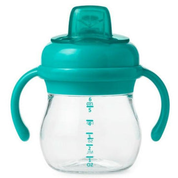 OXO Tot - Transitions Soft Spout Sippy Cup with Removable Handles Turquoise All Feeding