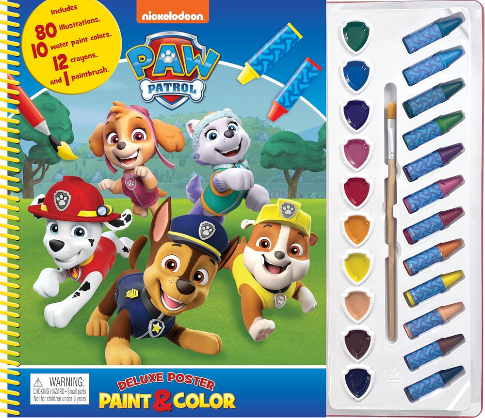 Paw Patrol Deluxe Poster Paint & Color - Activity Book