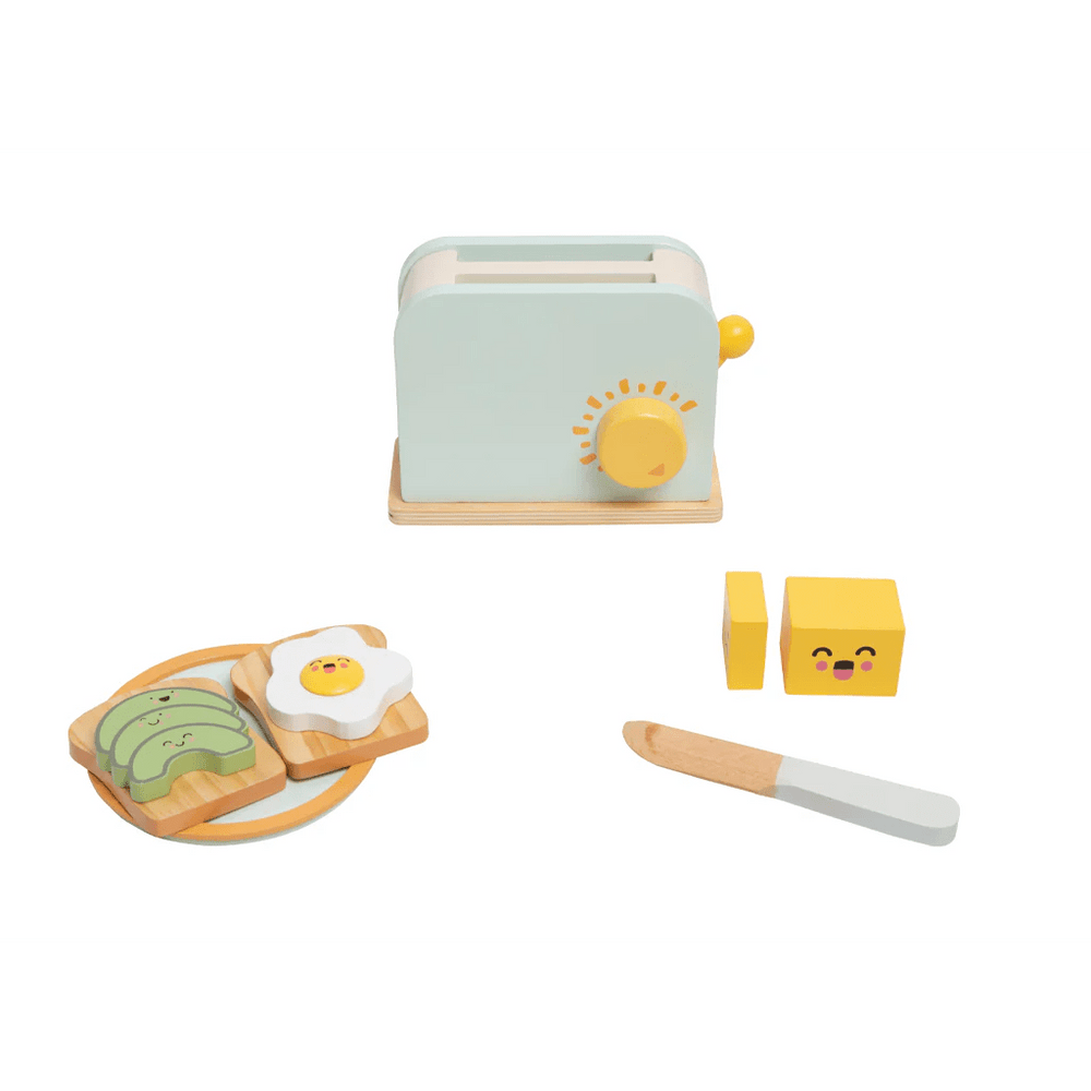 Pearhead - Brunch Time Wooden Toaster Set