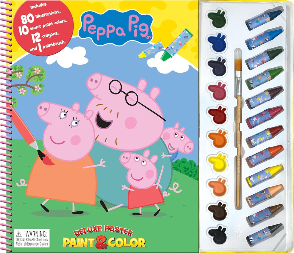 Peppa Pig Deluxe Poster Paint & Color - Activity book