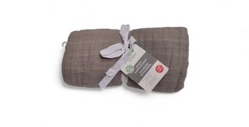 Perlimpinpin - Cotton Muslin Swaddle - Taupe - OPEN BOX Blankets & Swaddles