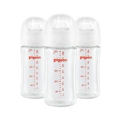 Pigeon - Glass Bottle 8oz (3M+) - 3 Pack
