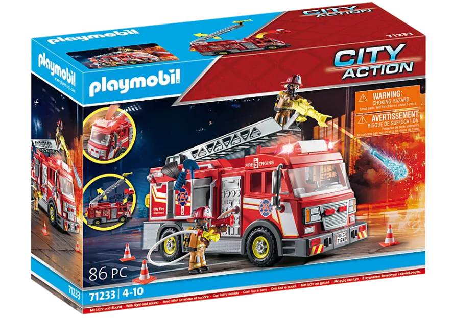 Playmobil - Fire Truck with Flashing Lights