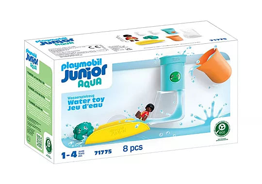 Playmobil - JUNIOR AQUA: Pour and Play Water Tank with Slide