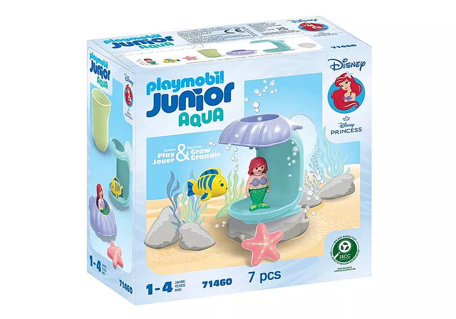 Playmobil - JUNIOR & Disney: Ariel's Shell Shower Bath Set