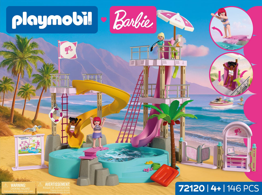PLAYMOBIL x Barbie Waterpark Play Set