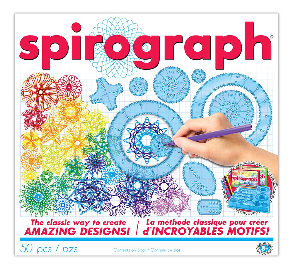 PlayMonster - The Original Spirograph - 50pc Art Set with Markers