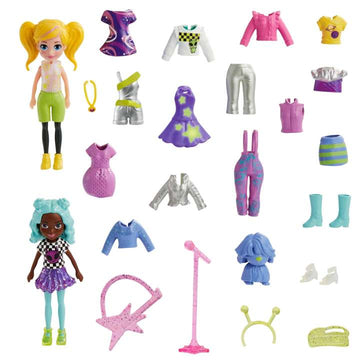 Polly Pocket - Glow-In-the-Dark Pop Star Starlight Fashion Pack All Toys