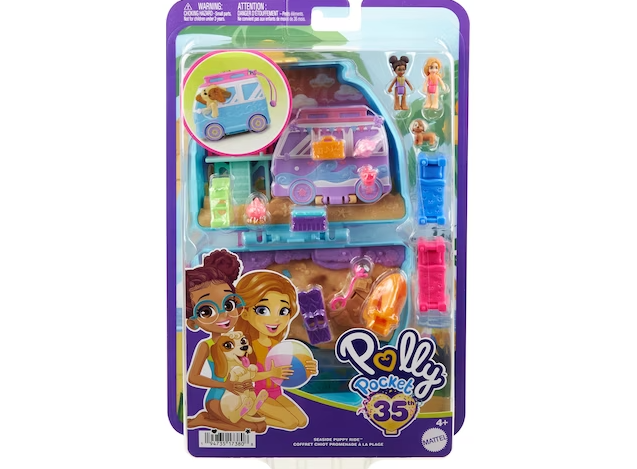 Polly Pocket - Seaside Puppy Ride Compact