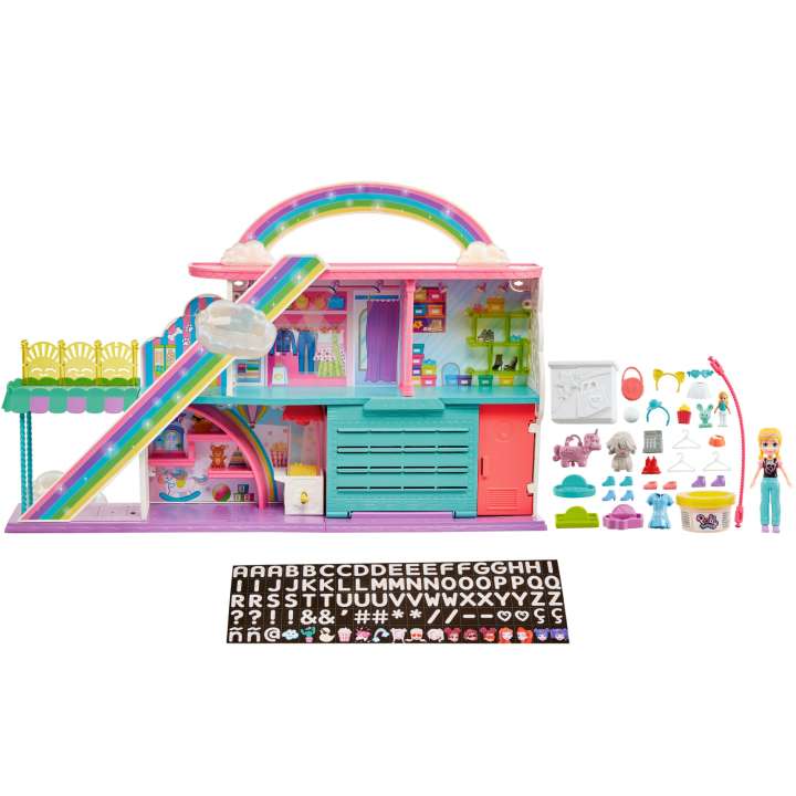 Polly Pocket - Sweet Adventures Rainbow Mall Playset