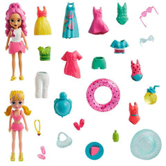 Polly Pocket - Watermelon-Scented Fruity Pool Fun Fashion Pack