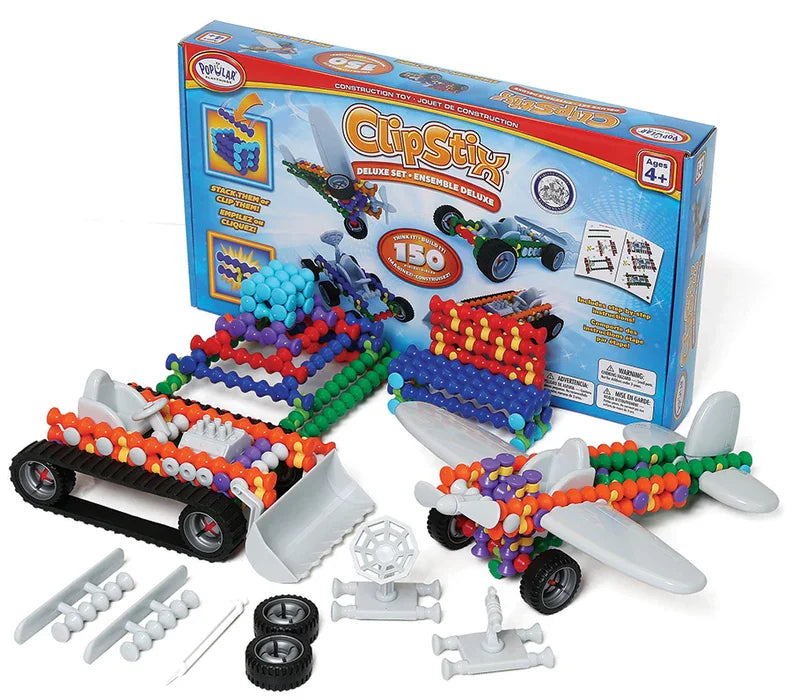 Popular Playthings - Clipstix - Deluxe 150-Piece Set