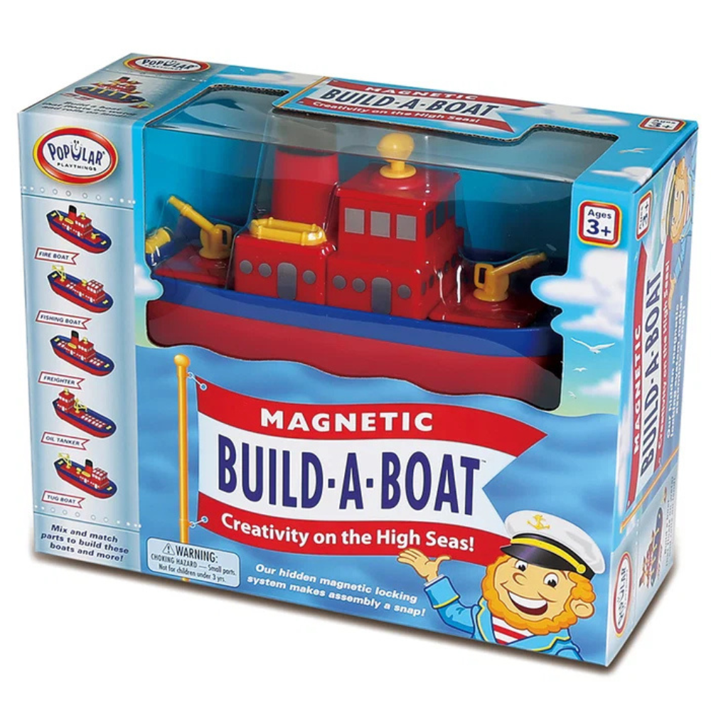 Popular Playthings - Magnetic Build-A-Boat - Building Toy