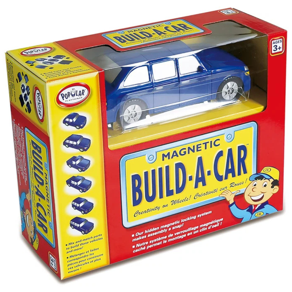 Popular Playthings - Magnetic Build-A-Car - Building Toy