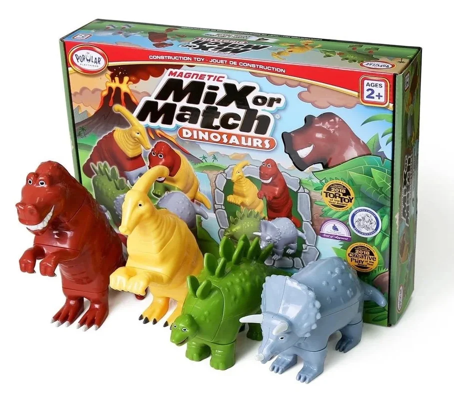 Popular Playthings - Magnetic Mix or Match - Dinosaurs