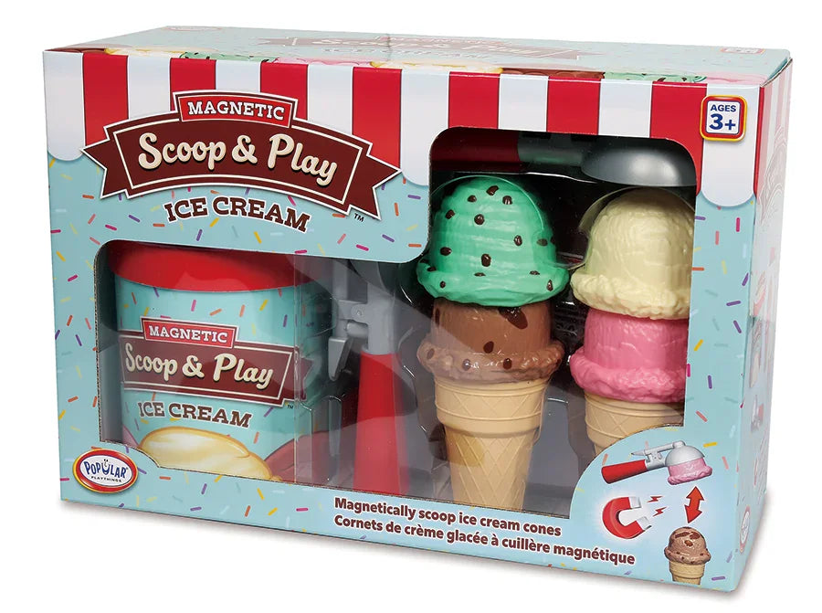 Popular Playthings - Magnetic Scoop & Play Ice Cream Set