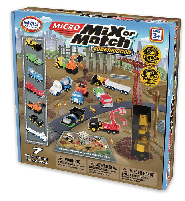Popular Playthings - MICRO Mix or Match Vehicles - Construction