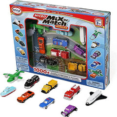Popular Playthings - MICRO Mix or Match Vehicles - Deluxe Magnetic Toy Set