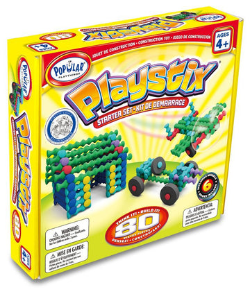 Popular Playthings - Playstix Starter Set - 80 pcs Building Toys