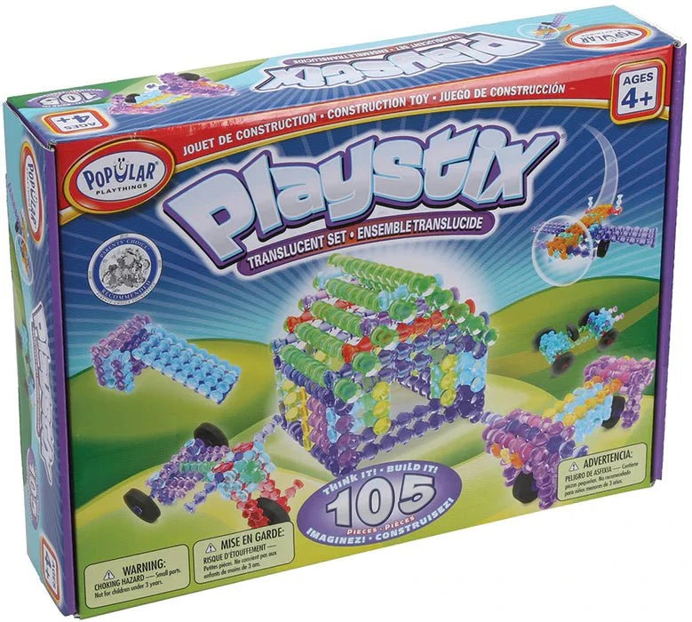 Popular Playthings - PlaystixTranslucent Set (105 pcs)