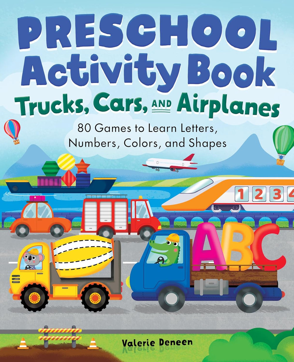Preschool Activity Book: Trucks, Cars, and Airplanes - Paperback