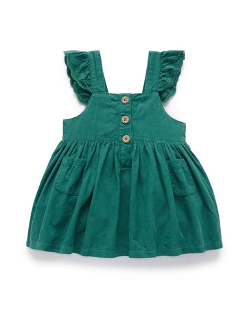 Purebaby - Forest Corduroy Pinafore Deep Emerald / 6-12M Baby & Toddler Clothing