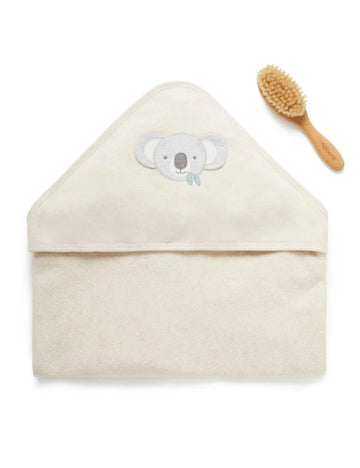 Purebaby - Hooded Towel Gift Set - Eucalyptus Friends All Bath & Potty